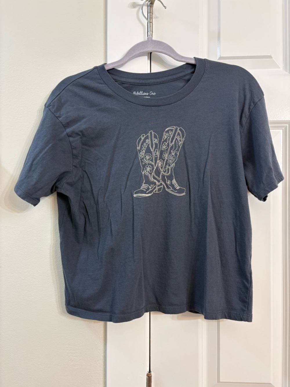 Rebellious One Slate Blue Graphic Tee